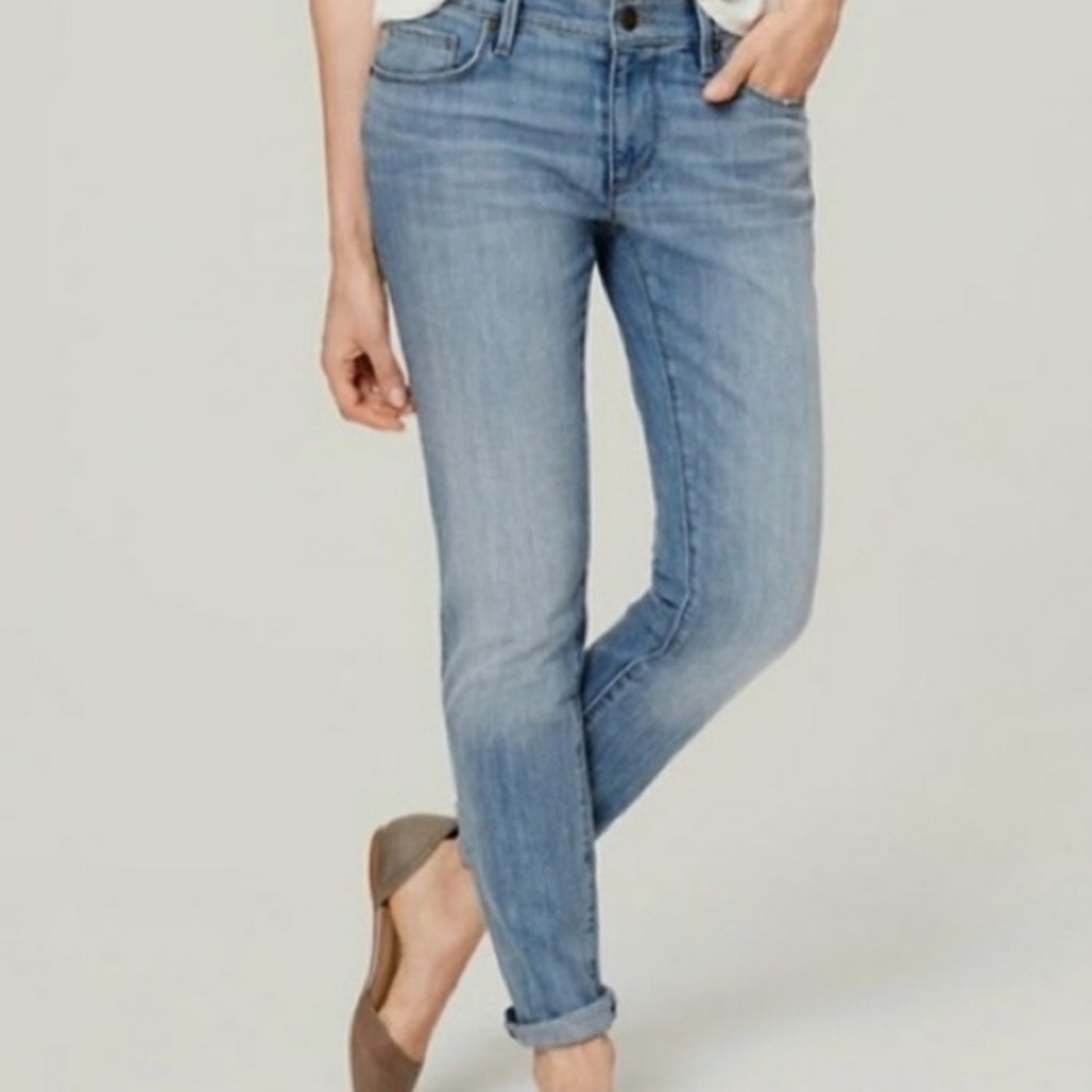 Loft Relaxed Skinny Medium Wash Jeans